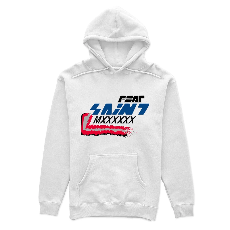 Futuristisches Grafikdesign mit Text Damen Pullover Hoodie