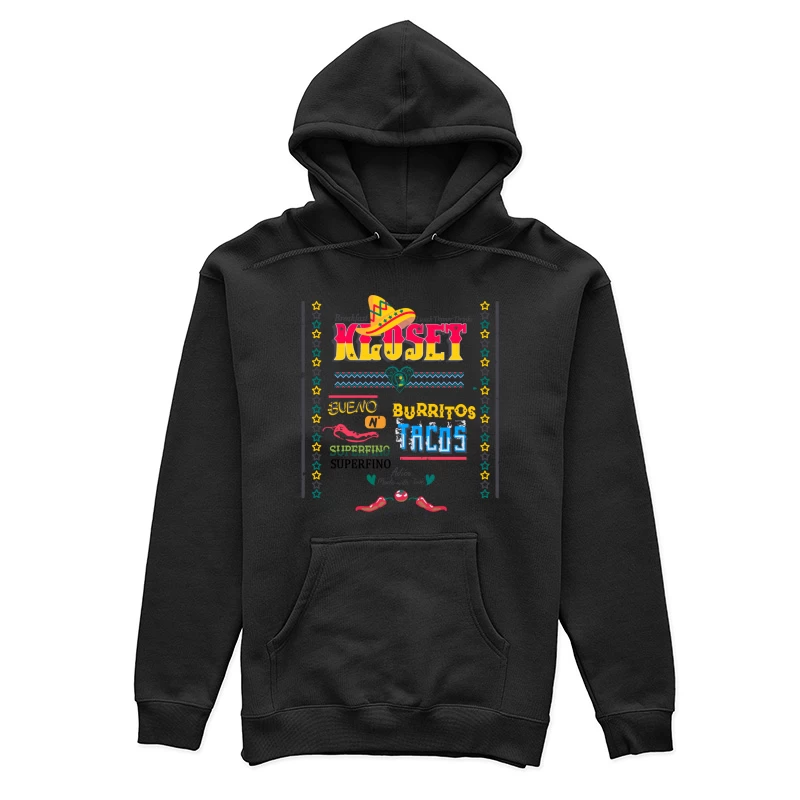 Mexikanisches Design mit Sombrero und Chilis Damen Pullover Hoodie