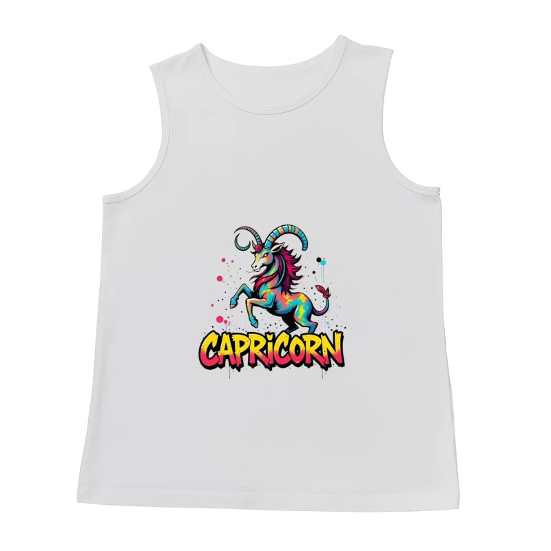 Vibrant Capricorn Zodiac Art Male Tank Top
