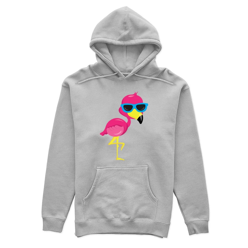 Flamant rose cool avec lunettes de soleil Femme Sweat à capuche