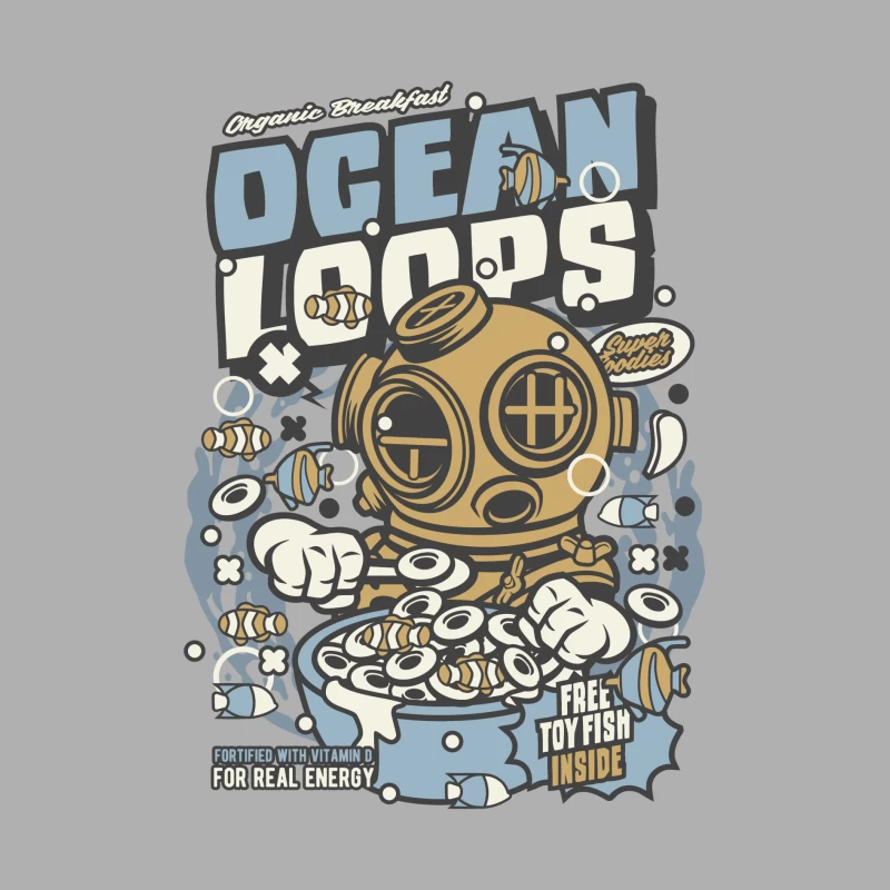 Les céréales Ocean Loops avec un scaphandre Homme Débardeur