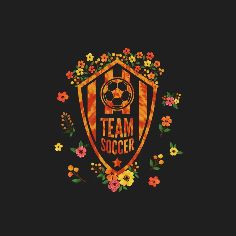 Florales Fußball-Design mit Blumenverzierung Herren Tanktops