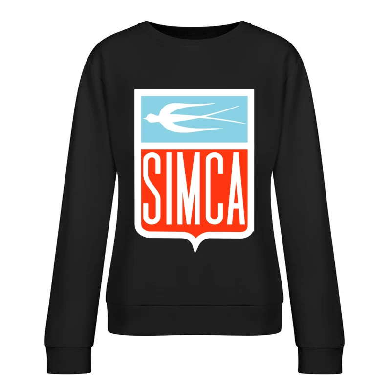 Vintage Simca old bird emblem 2 Female Pullover Sweatshirt