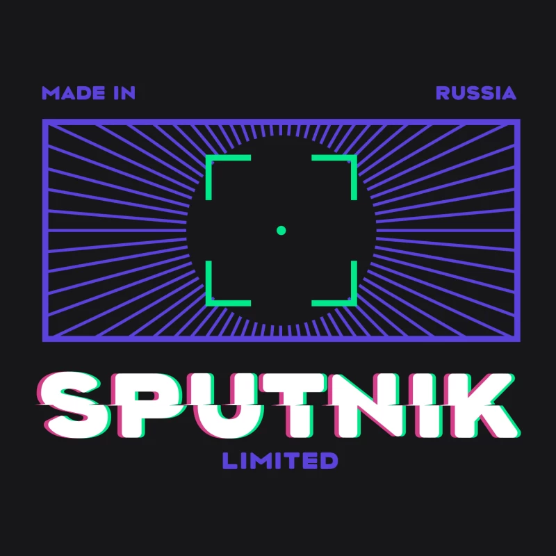 Sputnik Logo Design Herren Pullover Hoodie