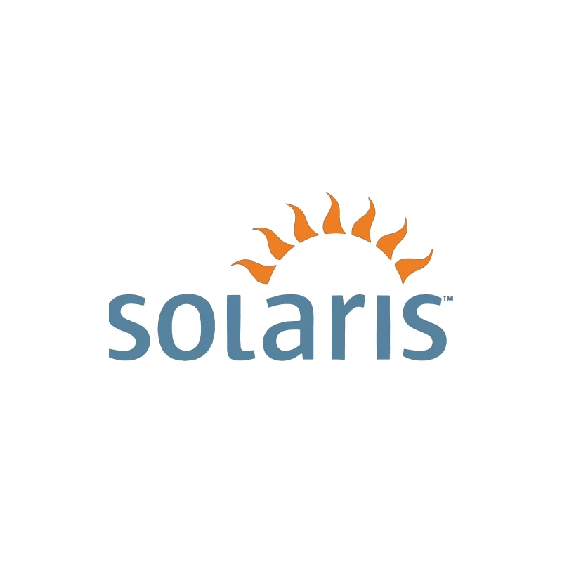 Solaris Operating System Logo with Sun Symbol Tapestry