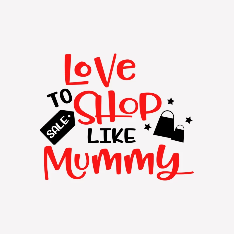 Aimer faire du shopping comme maman Femme T-Shirt