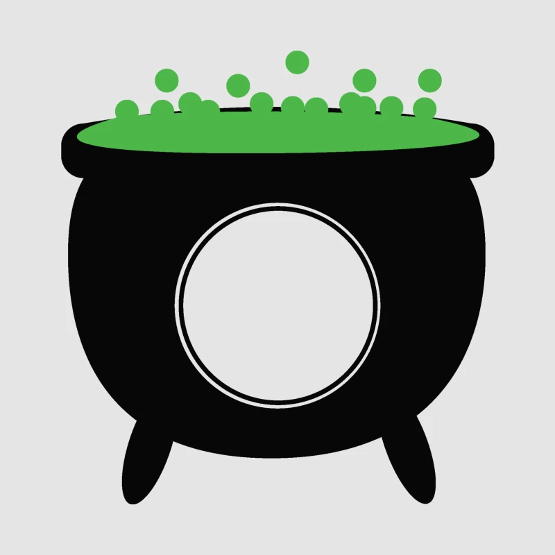 Chaudron magique avec potion verte Homme Sweat à capuche