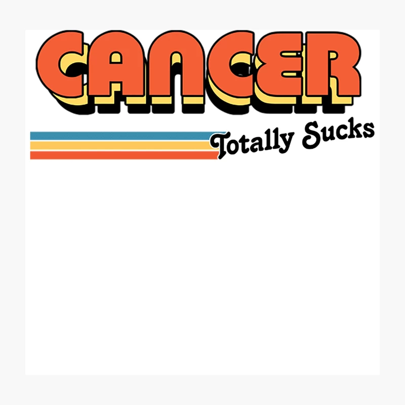 Cancer Totally Sucks Throw Pillow