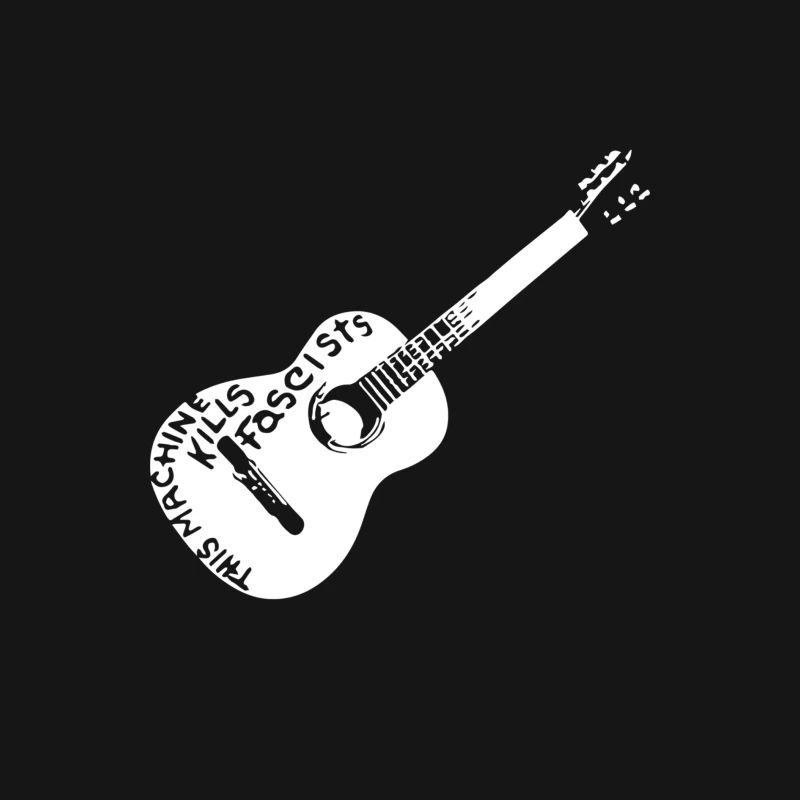 Woody Gutherie_s Guitar Kills Fascists Female Long Sleeve T-Shirt