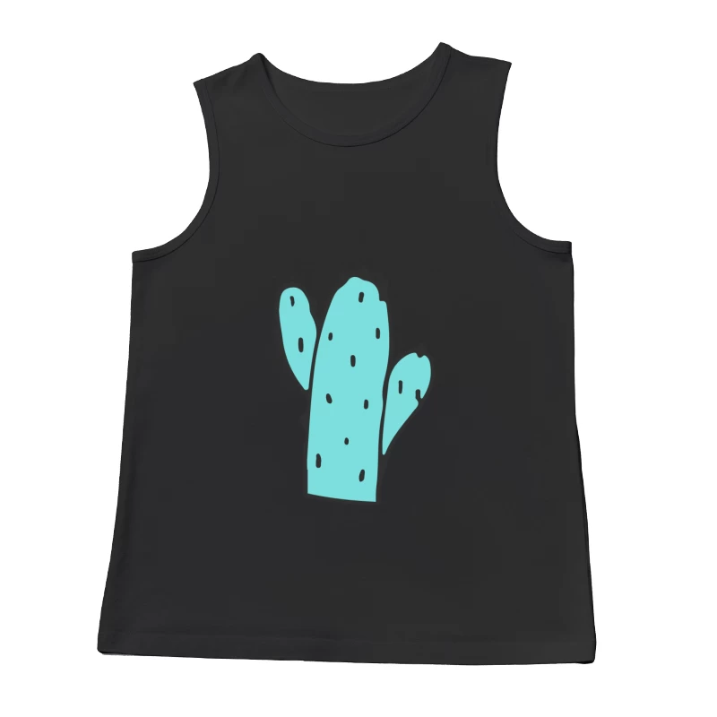 Cactus stylisé bleu Homme Débardeur
