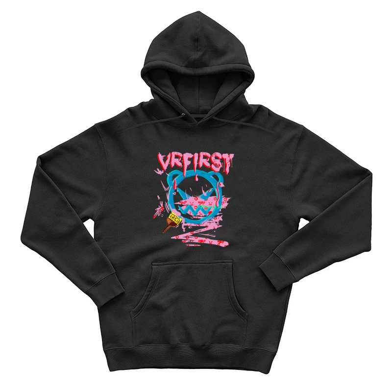 Buntes Graffiti-Design mit VR-Elementen Herren Pullover Hoodie