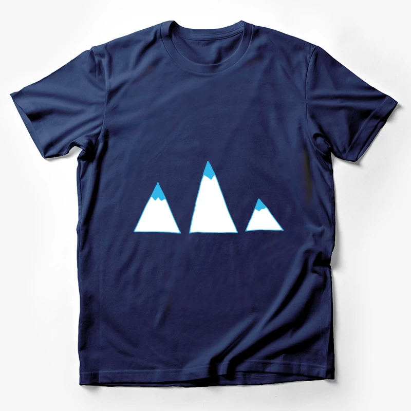 Illustration de montagnes avec sommets enneigés Homme T-Shirt