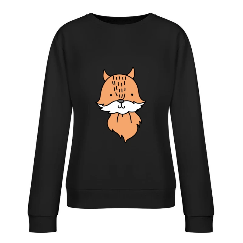 Illustration adorable de renard Femme Sweat-shirt à enfiler