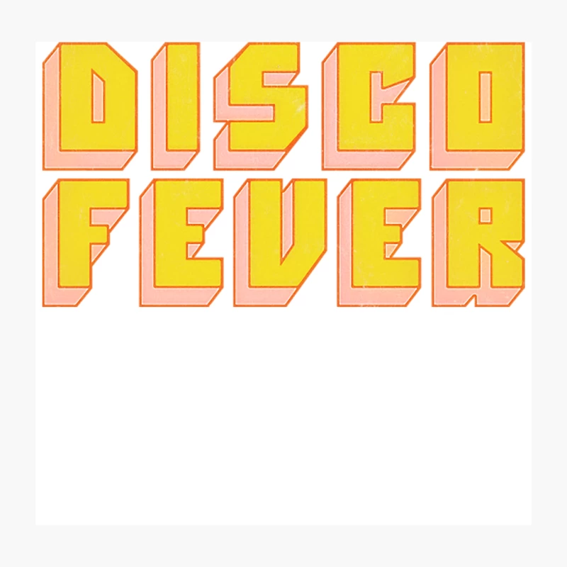 Disco Fever  Retro Style Typography Design Throw Pillow