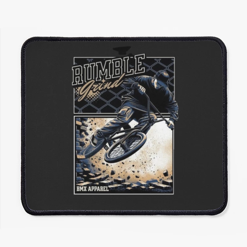 Rumble Yard BMX Action Sports Apparel Illustration Mouse Pad