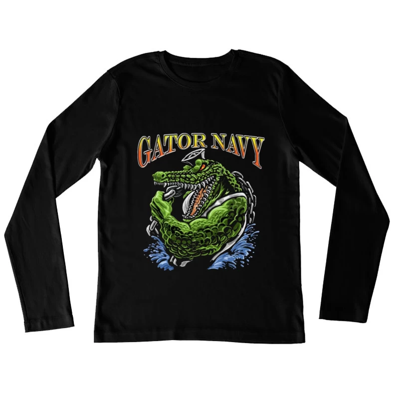 Gators Navy Female Long Sleeve T-Shirt