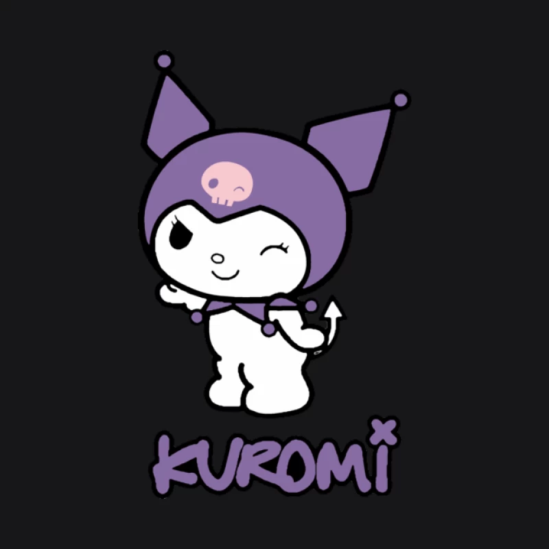 Kuromi Charakter Design Herren Pullover Hoodie
