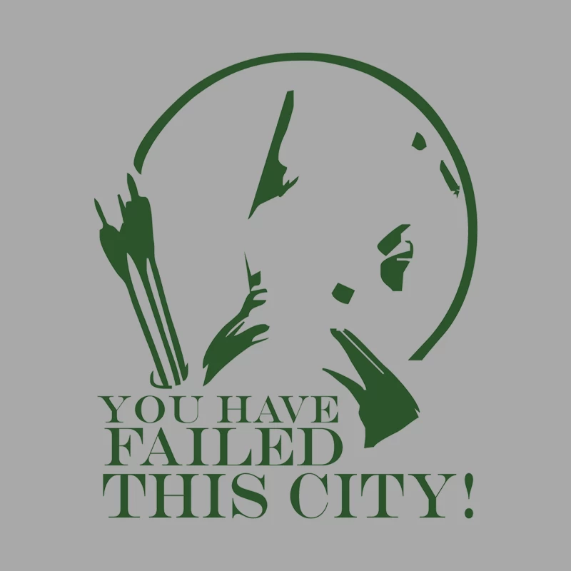 Arrow You Have Failed this City TV Series Quote Black White Cotton T-Shirt K5 Female Pullover Hoodie