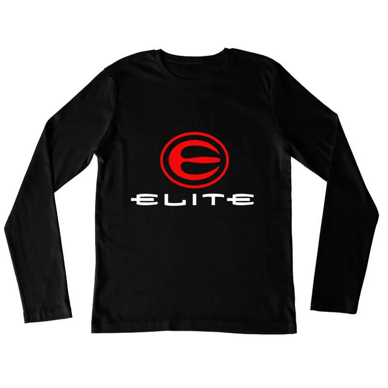 Elite Automotive Company Red Logo Design Female Long Sleeve T-Shirt