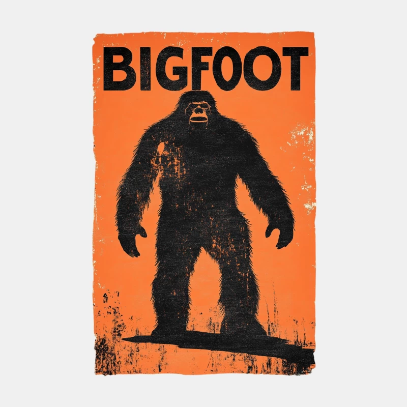 Vintage Bigfoot Cryptozoology Poster Male Tank Top
