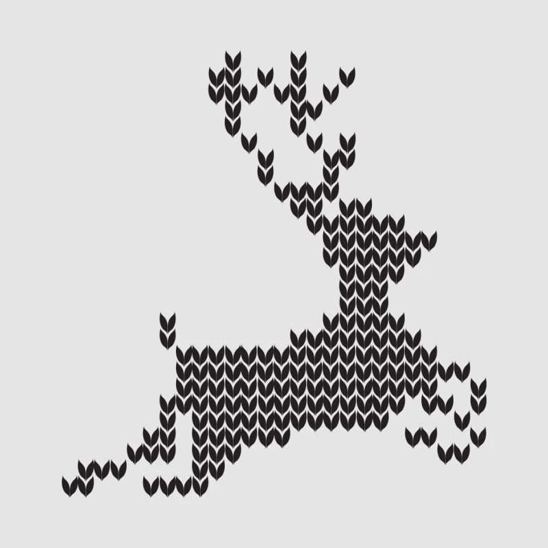 Cerf Géométrique en Pixels Homme Sweat à capuche