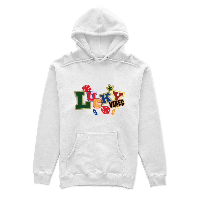 Glückliche Vibes Design mit Würfeln Damen Pullover Hoodie