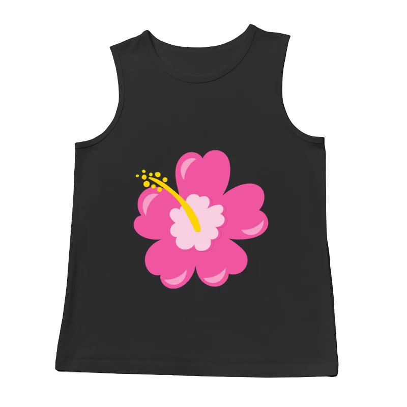 Fleur stylisée rose vif Homme Débardeur