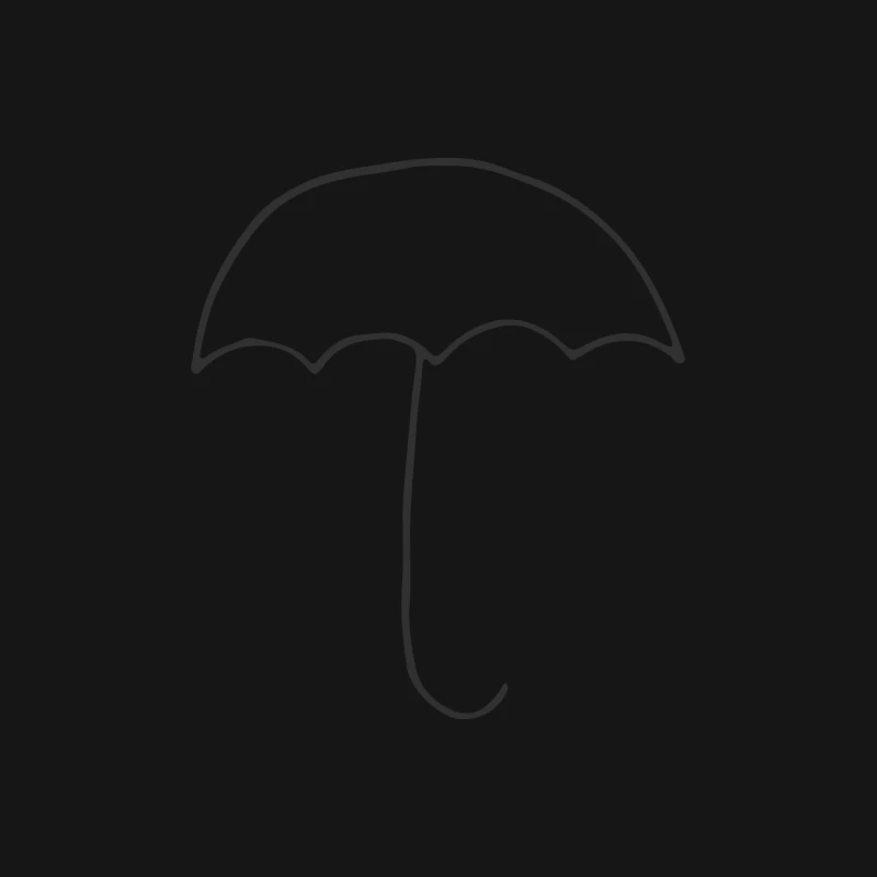 Illustration de parapluie minimaliste Femme T-Shirt