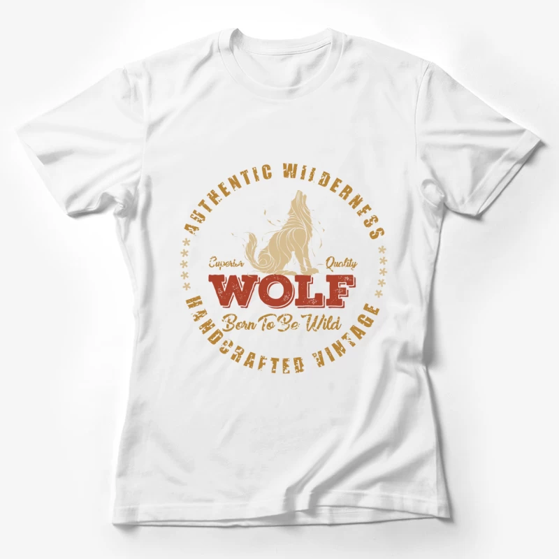 Logo de loup sauvage vintage Femme T-Shirt