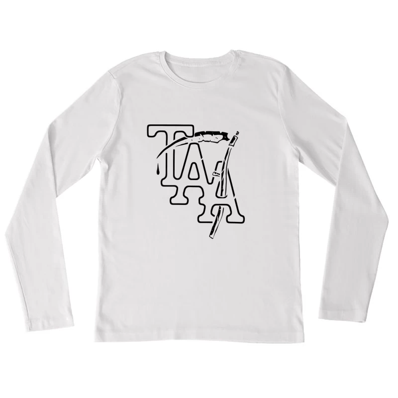 The Amity Affliction Black Logo Female Long Sleeve T-Shirt