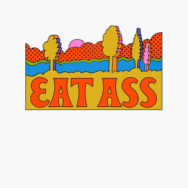 Eat Ass Cotton Tote Bag