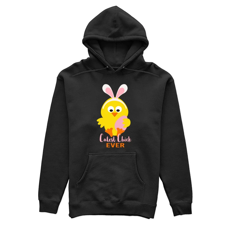 Poussinet mignon avec oreilles de lapin et œuf de Pâques Femme Sweat à capuche