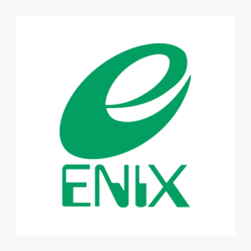 Green Stylized Enix Gaming Company Logo Pin