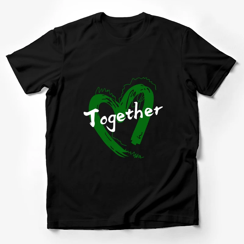 Zusammen Herz Kunst Herren T-Shirt