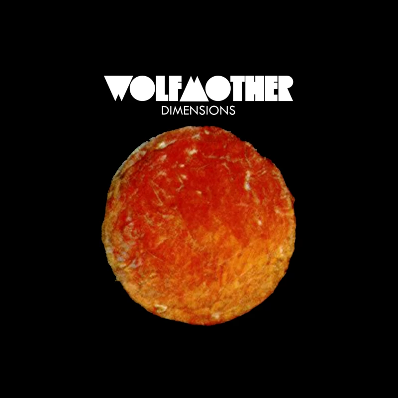 Wolfmother - Dimensions Album Cover with Orange Celestial Design Throw Pillow