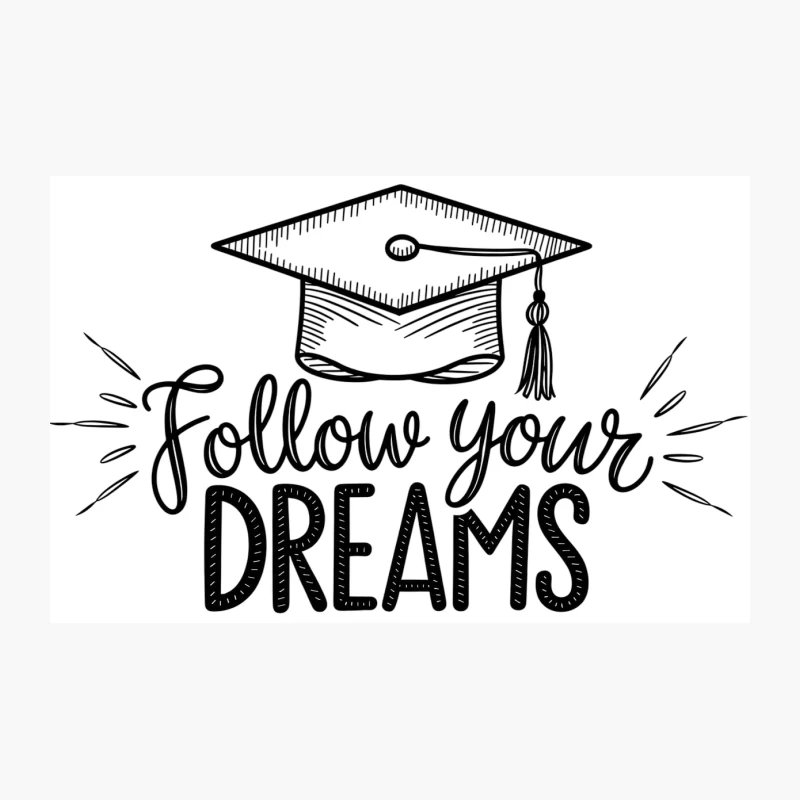 Inspiring Graduation Message: Follow Your Dreams Travel Mug