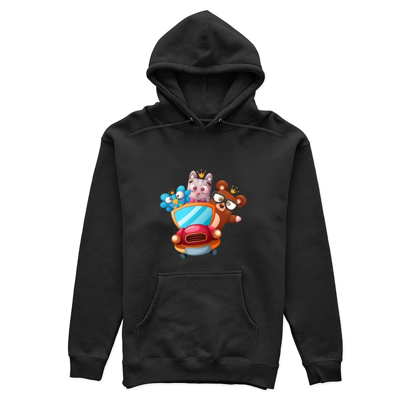 Animaux mignons en voiture Femme Sweat à capuche