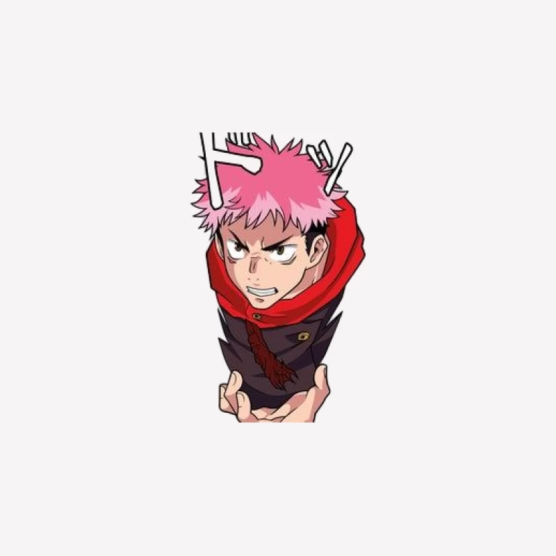 Anime-Charakter mit rosa Haaren Herren T-Shirt