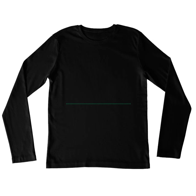 Illustration de contraste de lignes verticales fluorescentes Femme Manches Longues T-Shirt