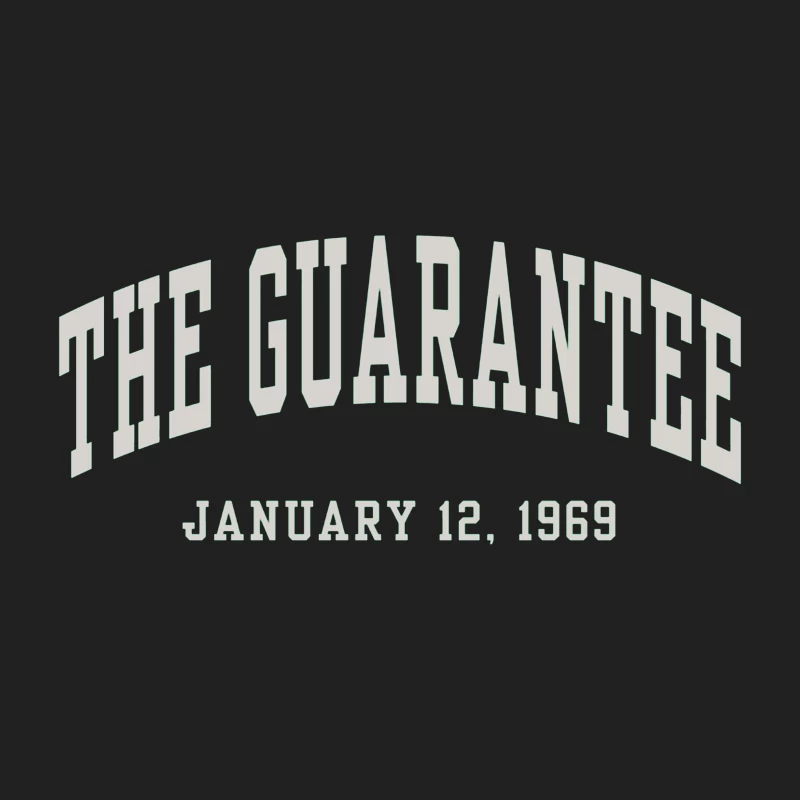 The Guarantee - Vintage Typography from January 12, 1969 Bucket Hat