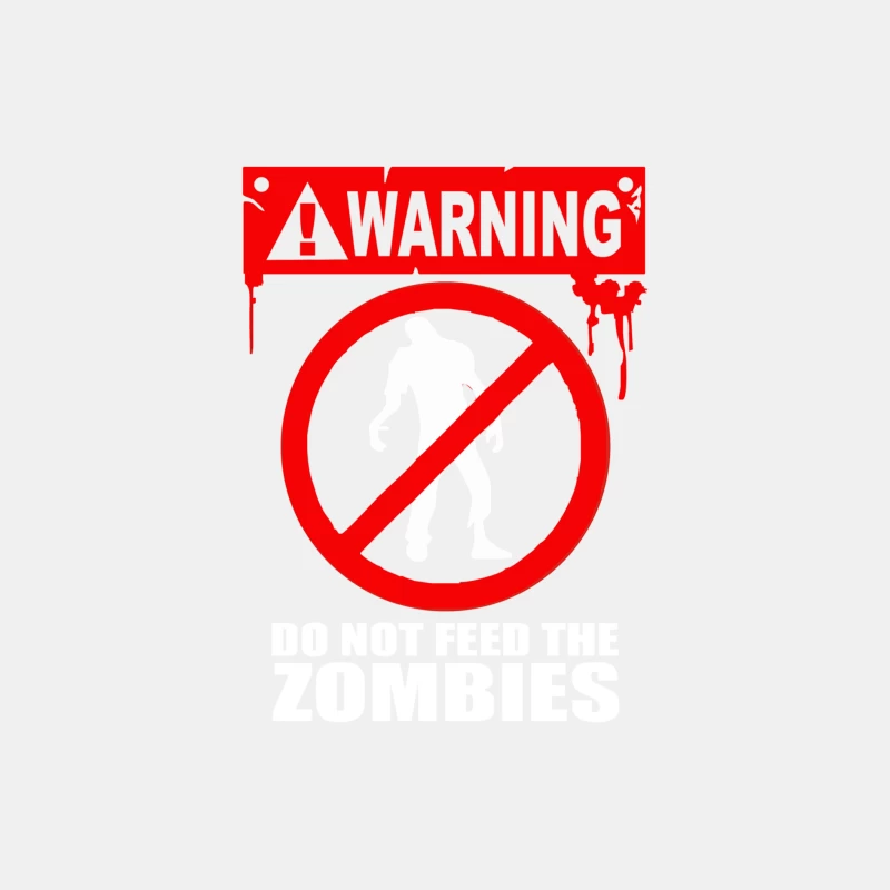 Zombie  Do not feed the Zombies Fun Male Tank Top