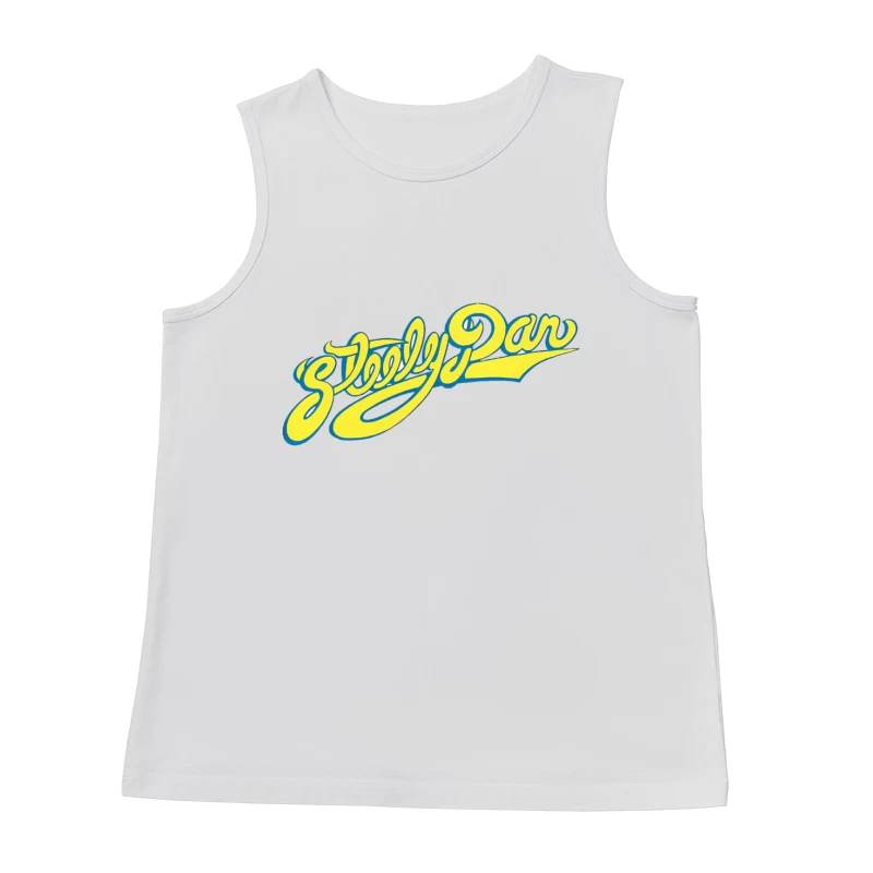 Steely Dan Classic Yellow Cursive Band Logo Male Tank Top