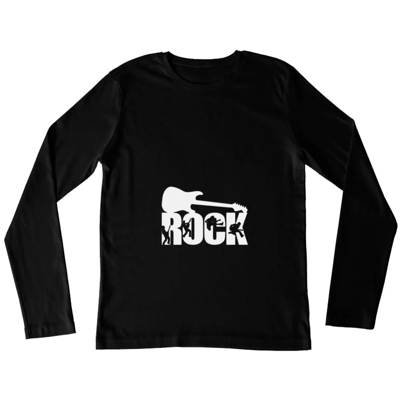 Rock Music Illustration Female Long Sleeve T-Shirt