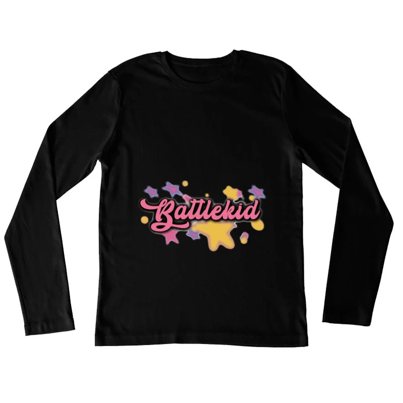 Battlekid Sterne Design Damen Langarm T-Shirt