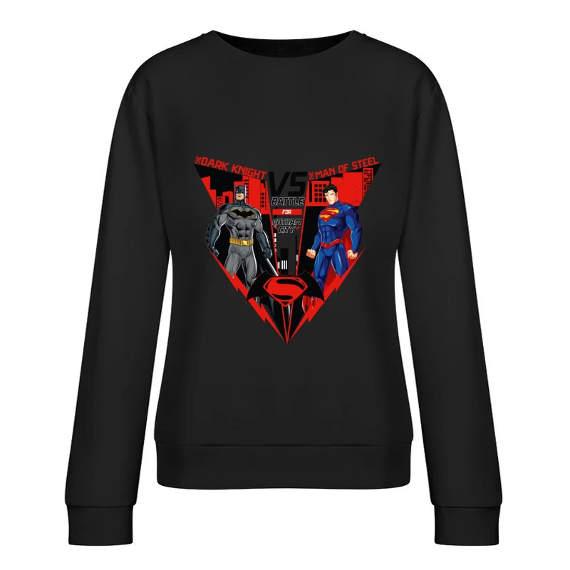 Batman vs Superman: Battle for Gotham City Female Pullover Sweatshirt