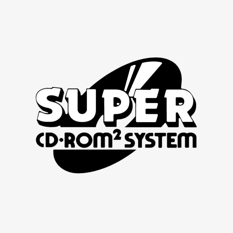 Super CD-ROM² System Logo Male Pullover Sweatshirt