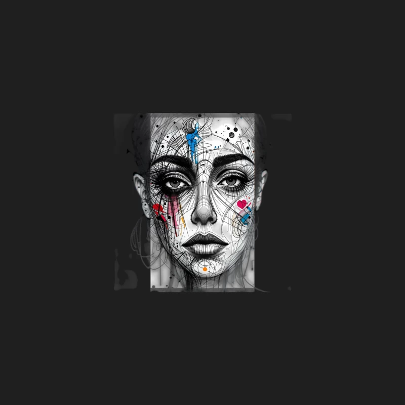 Abstract girl statue iPhone Case