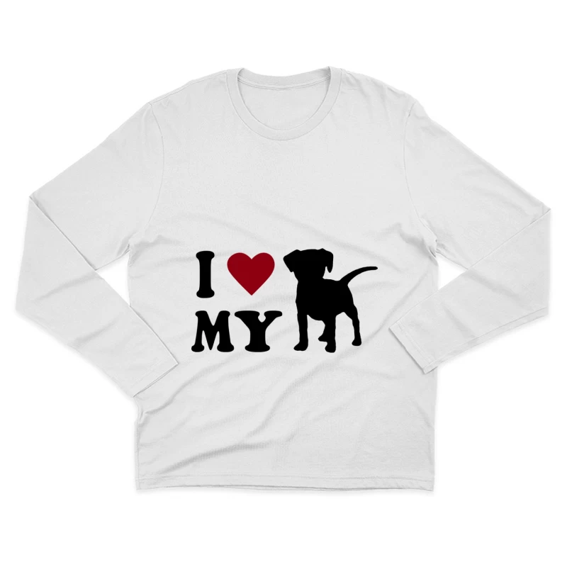 Ich liebe meinen Hund Herren Langarm T-Shirt