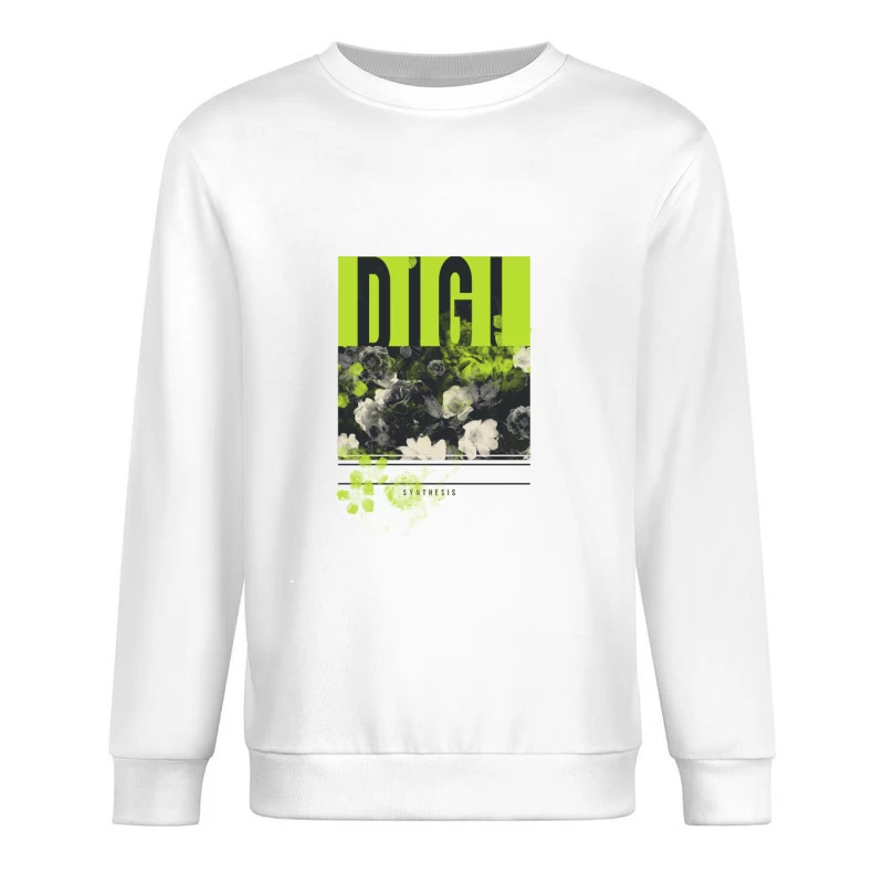 Florales Digitaldesign Herren Pullover Sweatshirt