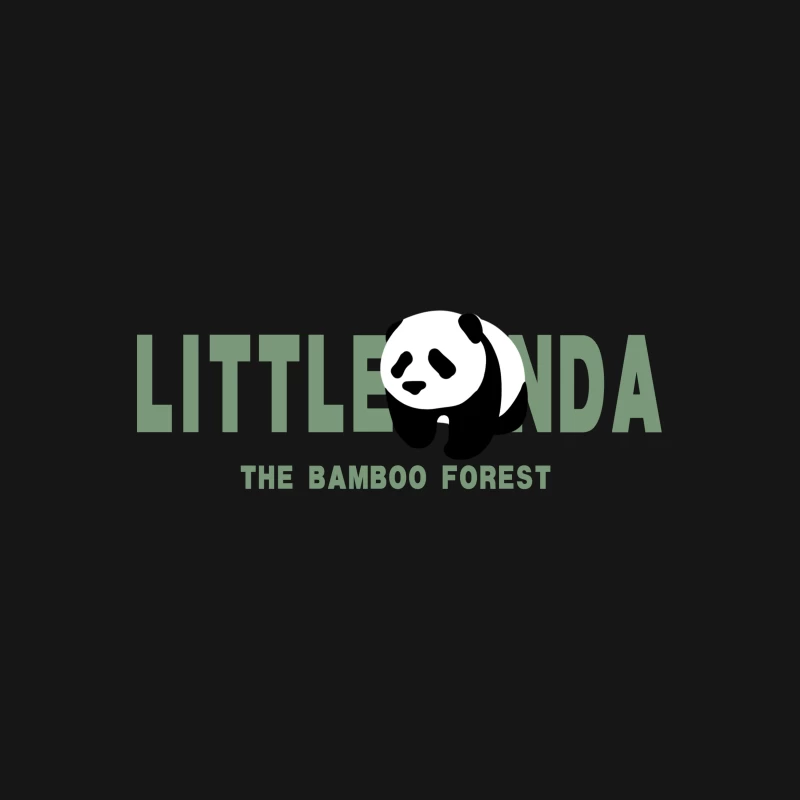 Kleiner Panda im Bambuswald Logo Herren T-Shirt